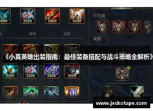 《小莫英雄出装指南：最佳装备搭配与战斗策略全解析》